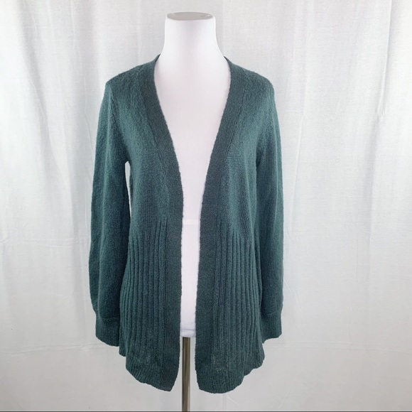 Mudd green open front embroidered floral cardigan - Picture 2 of 13